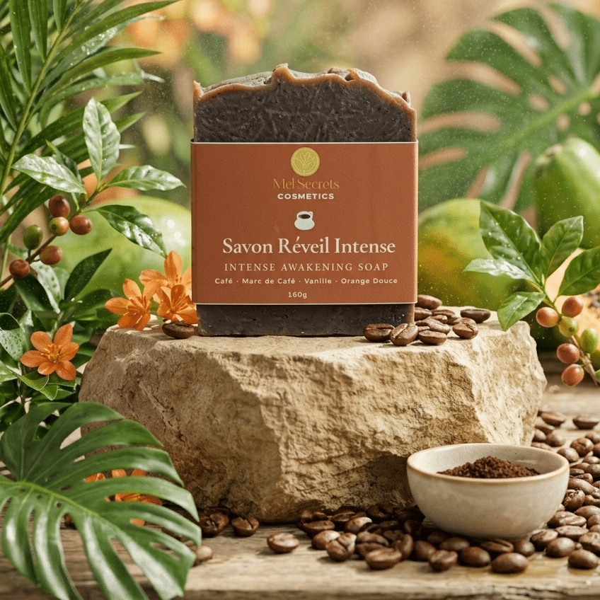 Savon Réveil Intense (Exfoliant Café & Miel)